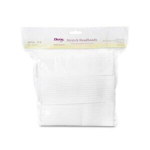 Disposable Stretch Headbands with Closure Pack of 48 Spa Salon Facial Hairband